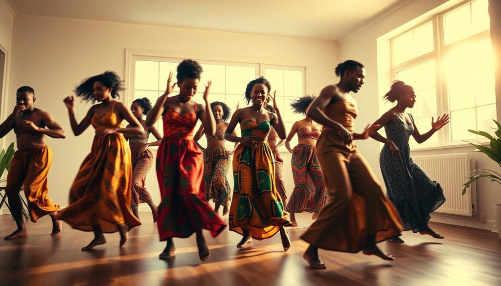 Afrobeat dance routine moves