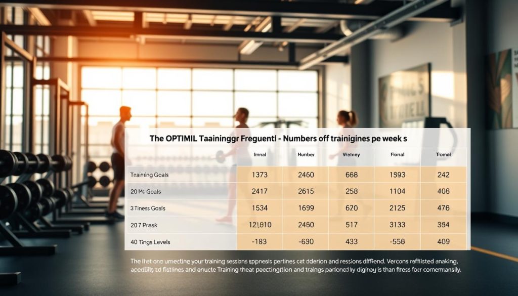 Optimal training frequency schedule Optimal training frequency schedule