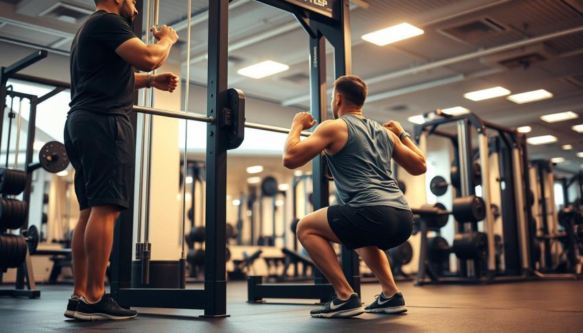 squat exercise smith machine
